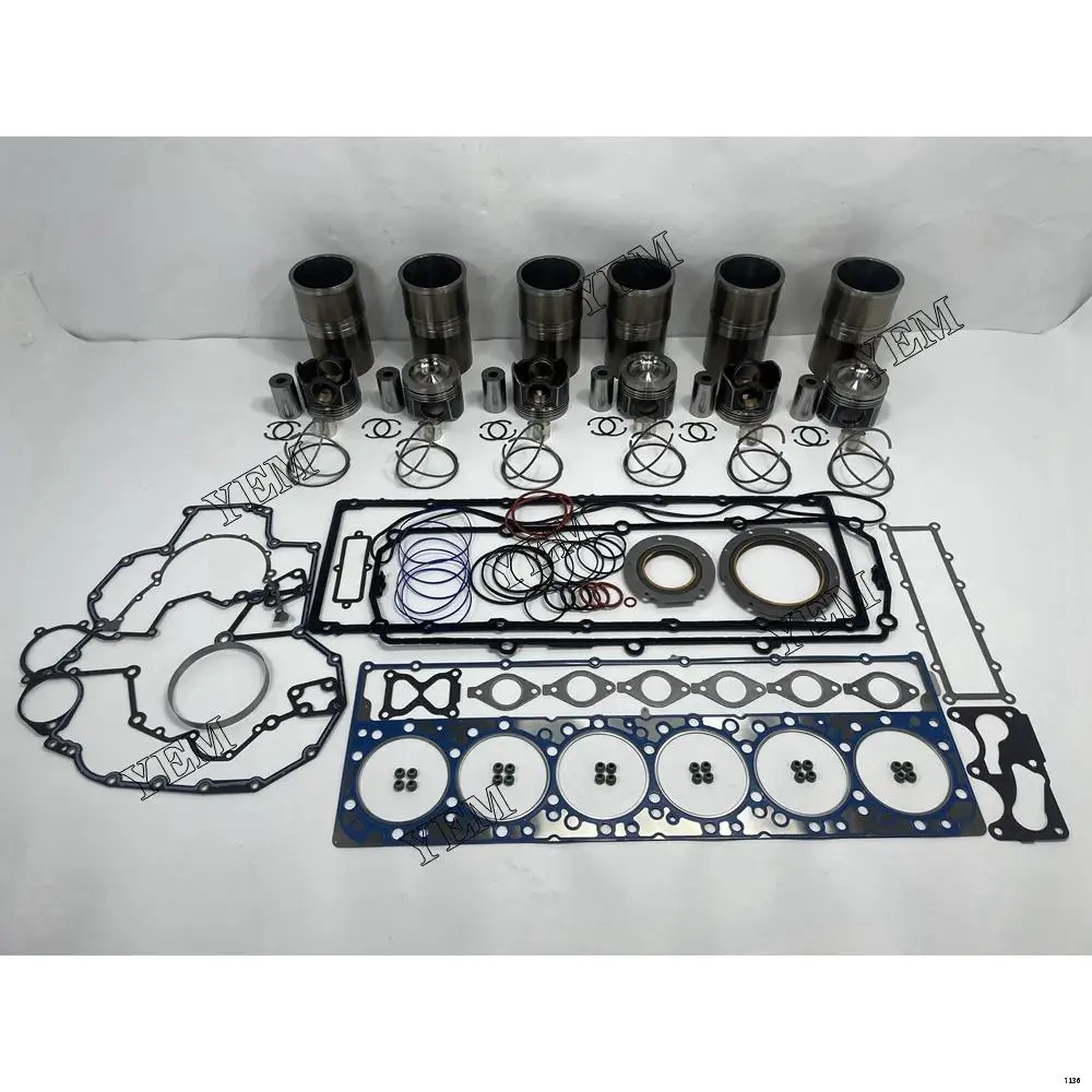 Overhaul Gasket Kit With Cylinder Gaskets Set Piston Rings Liner Fit for Caterpillar C13 Machinery Engine Parts
