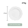 8.25 inch white plate