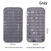 Jewelry bag with 80 compartments - gray