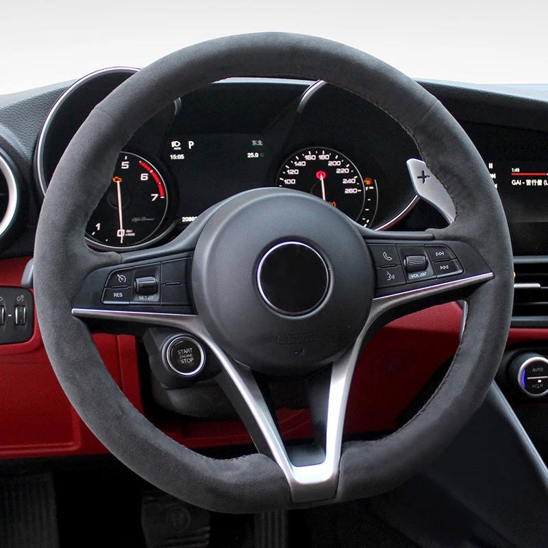 Housse De Volant Pour Alfa Romeo Junior 2024 - Simili-cuir Antidérapant, Protection Et Confort - 13