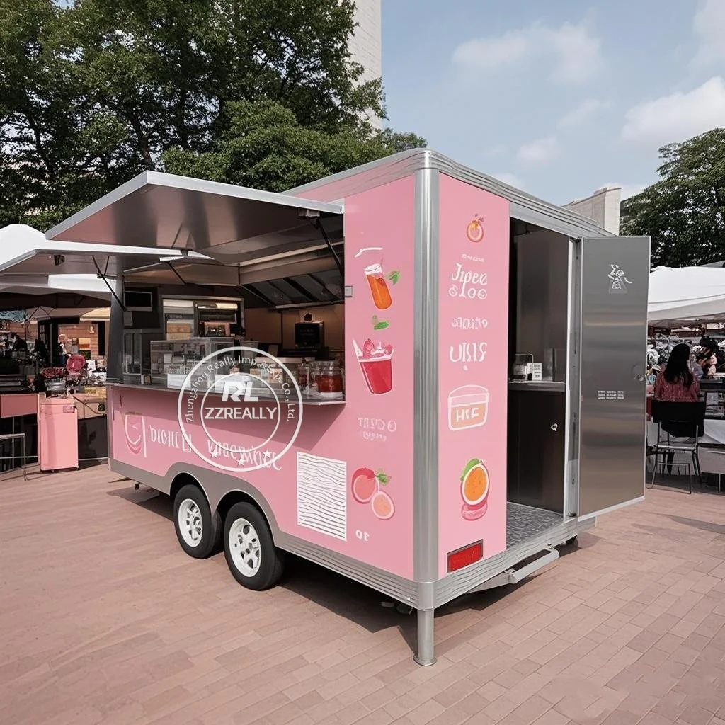 Klappbarer Imbisswagen Aus Holz - Mobiler Verkaufsstand Für Street Food