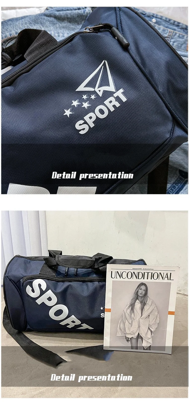 Multi-function Large Capacity Fitness Outdoor Sports Gym Bag Waterproof Sport Gym Travel Duffel Bag