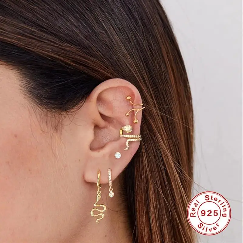 Diseñador De Lujo Cristal Pendientes De Mujer Oreja Clip De Diseñador De Lujo Cristal Pendientes De Mujer Oreja Clip De