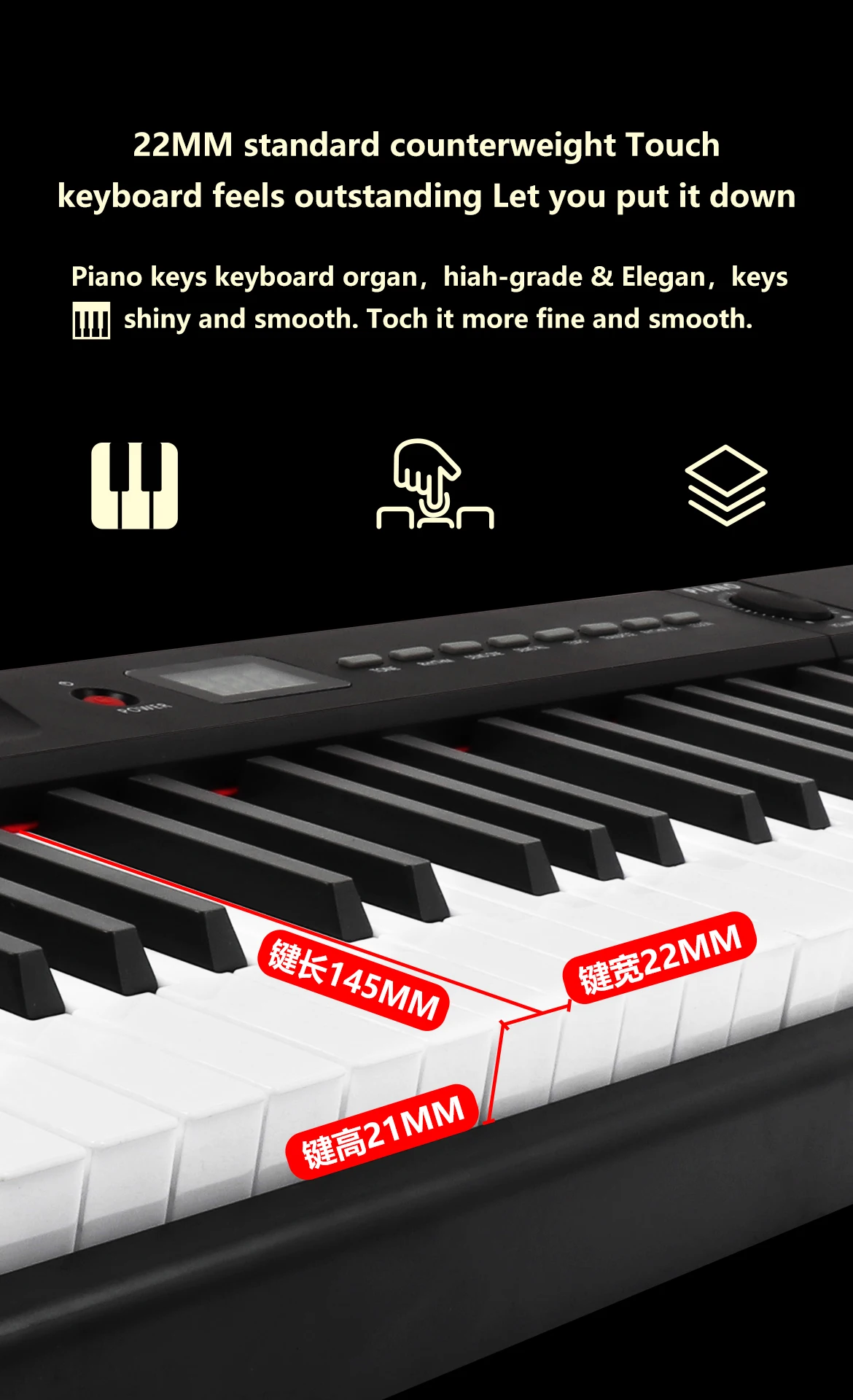 Portable Pianos Electronic Keyboard Midi Keyboard Piano Keyboard Electronic Organ For Sales details