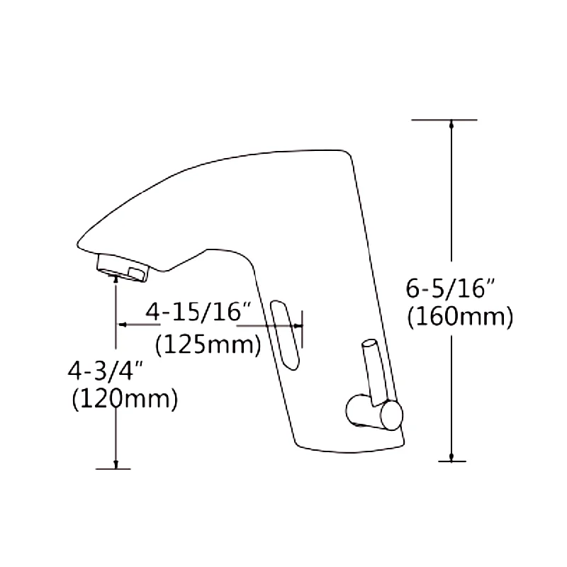 Modern Design Automatic Sensor Faucet Touchless Infrared Basin Mixer Tap Brass Deck Mount Infrared Sensor Wash Basin Faucet