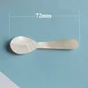White - 7cm double round spoon