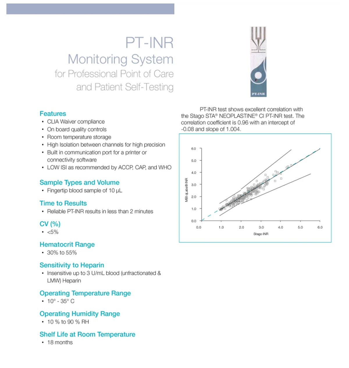 Ce Certification Pt Inr Testing Machine Coagulation Analyzer Inr Test