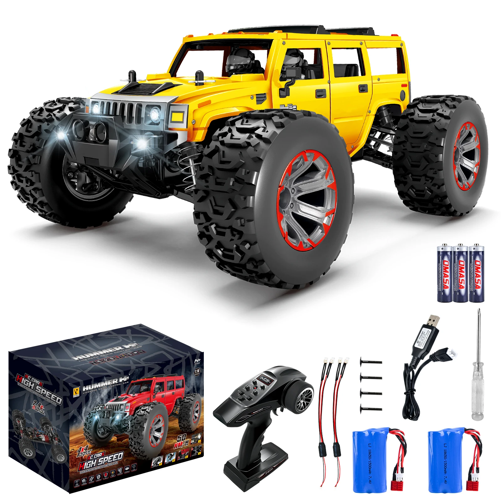 Rc Hummer H2 1:10 Scale off Road 4wd Car High Speed