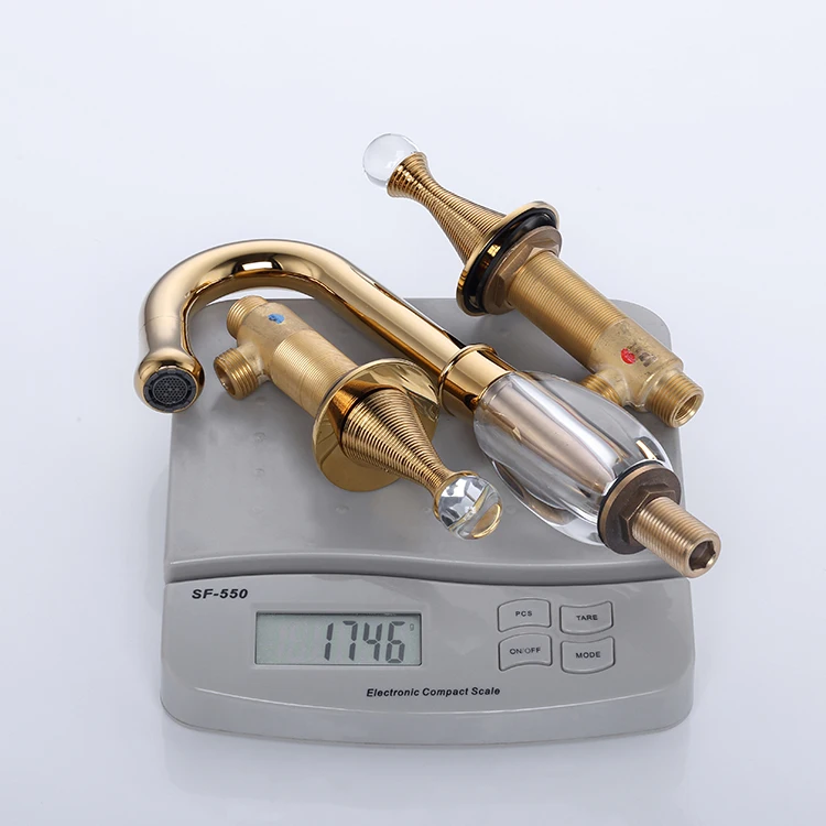 Special Design Bathroom Deck Mount Mixers 3 Hole Basin Faucets