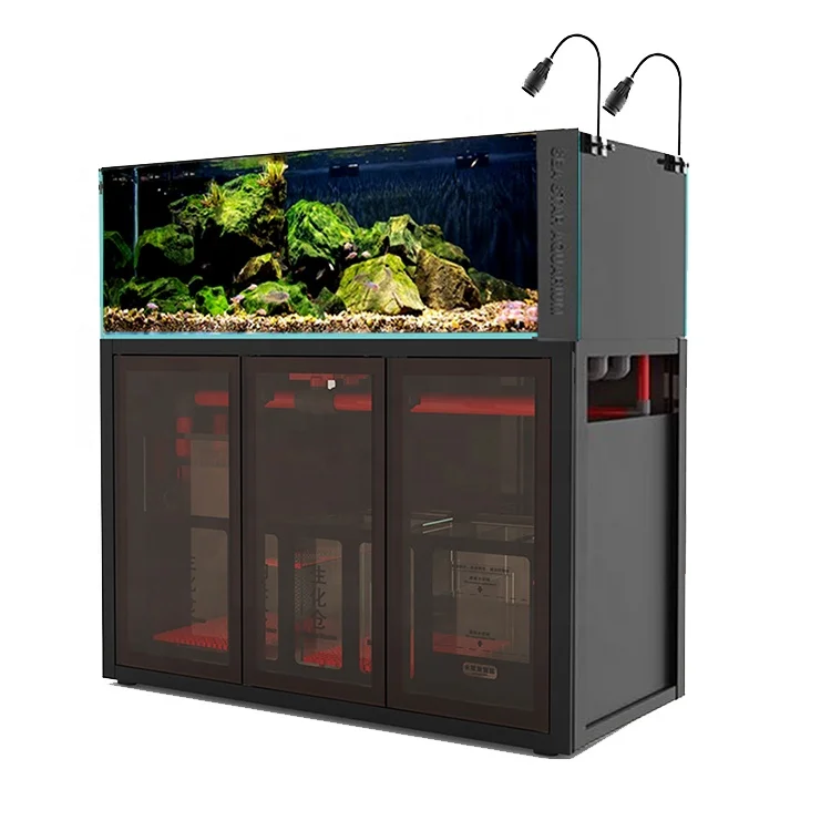 Custom Large ultra clear Glass Turtle Fish Aquarium tank With Flat Roof