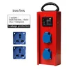 Pure copper iron box, 2-position, waterproof, 3-hole