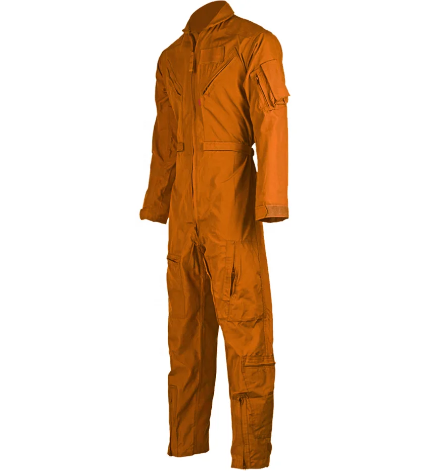 Multi Zipper Pockets Design Custom High Quality FR Fabric Made Red air Force Coverall Flight Suit
