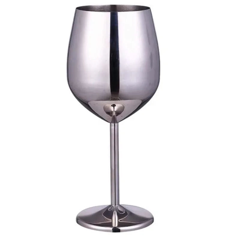 Red Wine Glasses, Shatter Proof Red Coated Steel Unbreakable Wine Glass