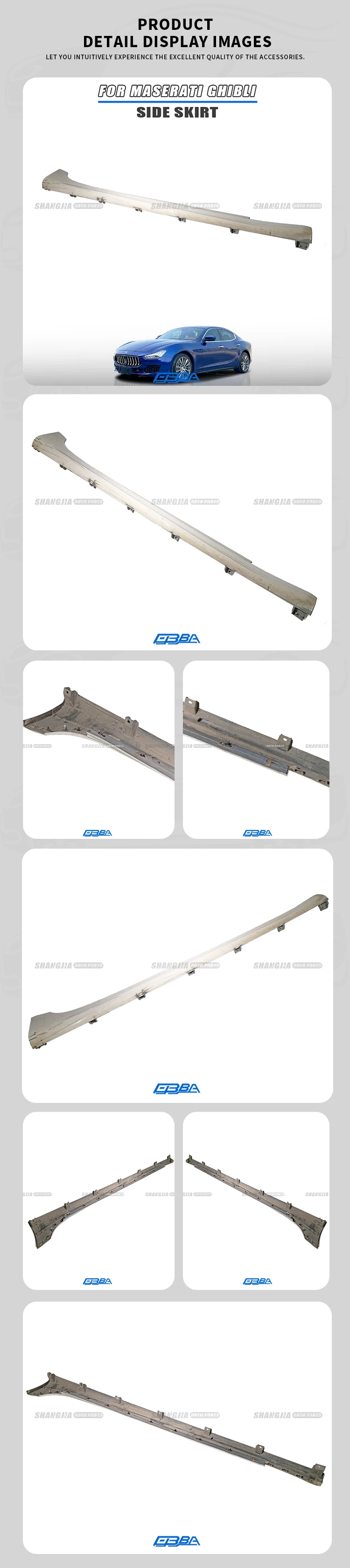 Hot Sell Auto Body Parts Left Right Side Skirt For Maserati Ghibli 2013 2025 673002659 673002660 supplier