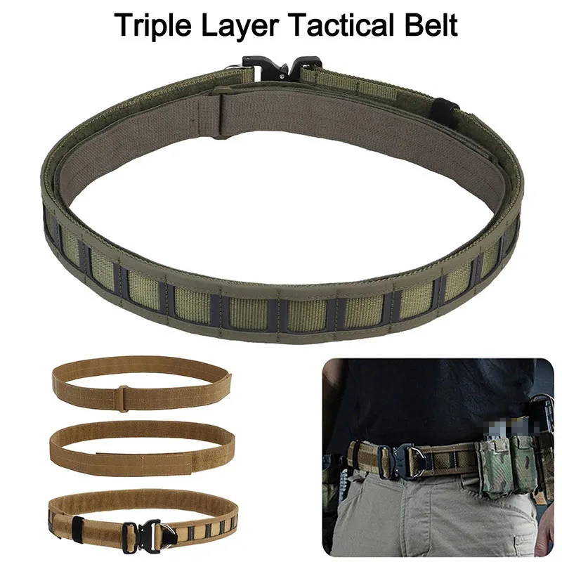 Adjustable Multifunctional Camping Quick-release Buckle Training Belt Set with Tactical Holster Adjustable Belt Hunting