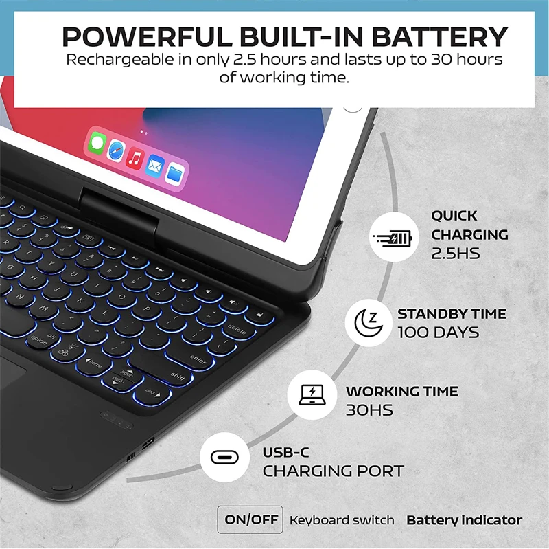 Smart Keyboard Keyboard Cover For Ipad 6th Generation 360
