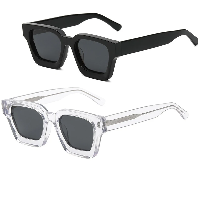 Chunky Lux Clear Square Sunglasses