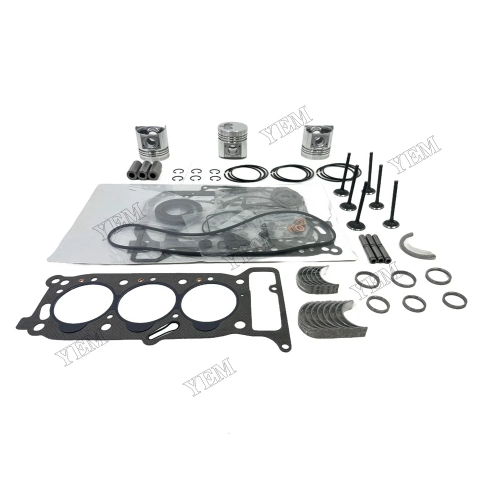 3KR1 Overhaul Kit For Isuzu Engine Kit Gasket Piston Set