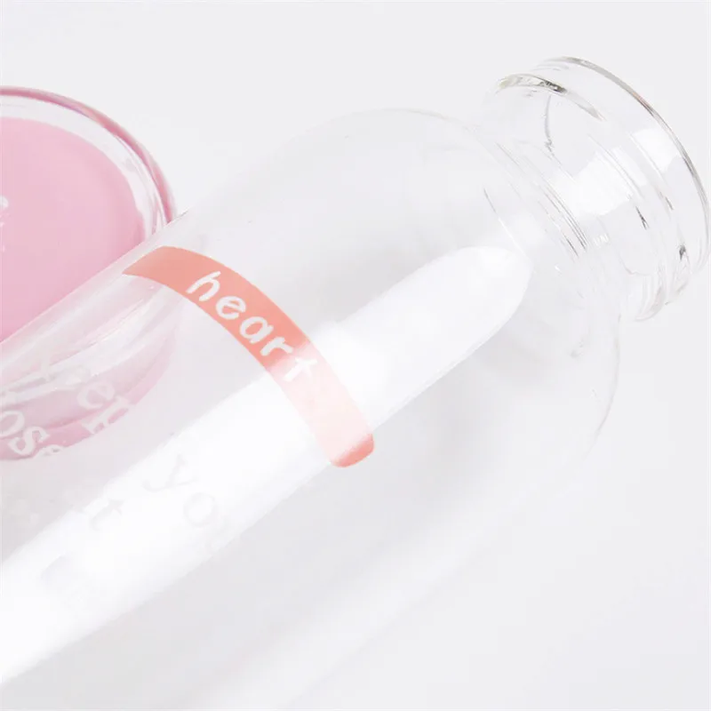 Colorful Printed Logo Big Size Custom Sports Unbreakable High Borosilicate Drinking Juice Glass Water Bottle