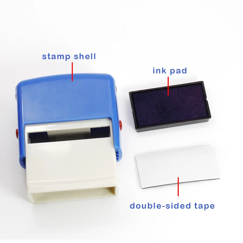 Rectangular Round Self Inking Stamp Material Engraving Automatic Stamp ...