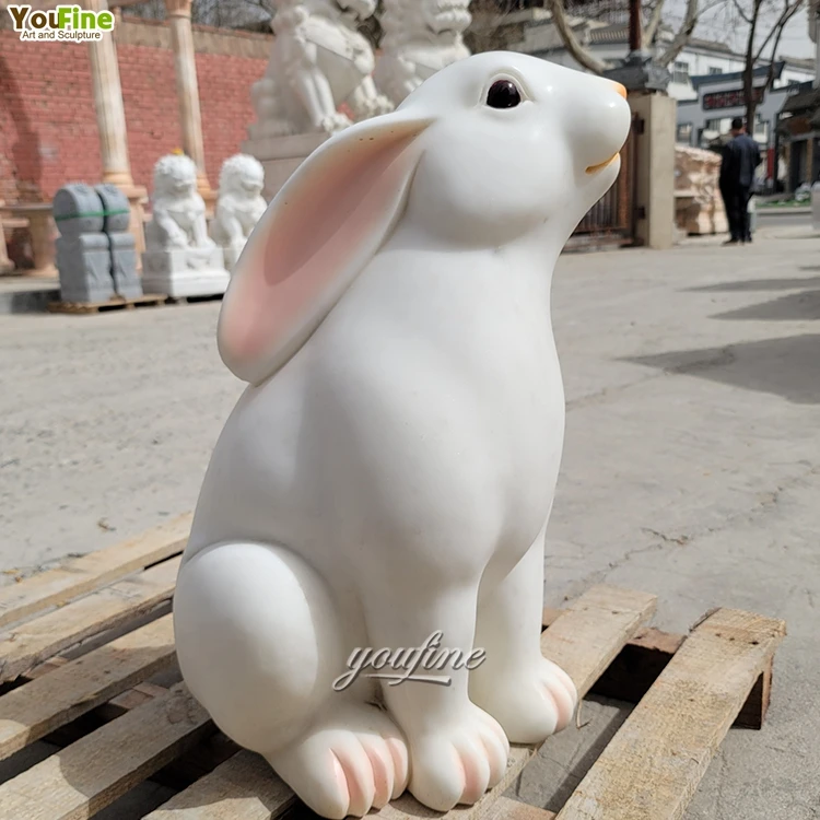 Alibaba.com: White Stone Rabbit Marble Statue, Outdoor Garden ...