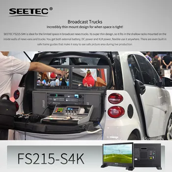 SEETEC FS215-S4K 21.5 Inch Aluminum Body Broadcast Monitor UMD Display TSL Protocol Custom Logo Printing product image