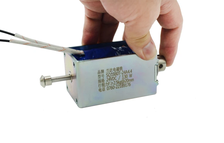 25mm Long Stroke Dc 12v 24v 20W Open Frame Actuator Linear Mini Push Pull Solenoid Electromagnet