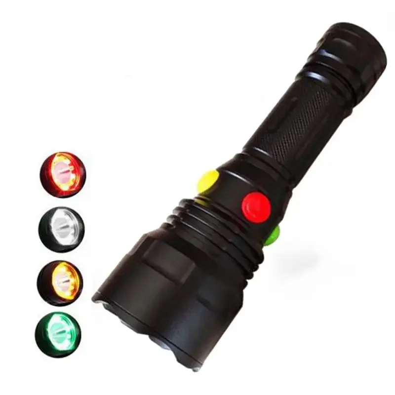 Lampada Segnaletica Ferroviaria LED 4-in-1 Pocketman - Torcia Multicolore Portatile Magnetica - Foto 3