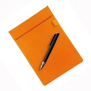 High Quality PU Leather A4 Binder Cheap Factory File Paper Organizer with Hardboard Profile Clip Professional Clipboard Folder