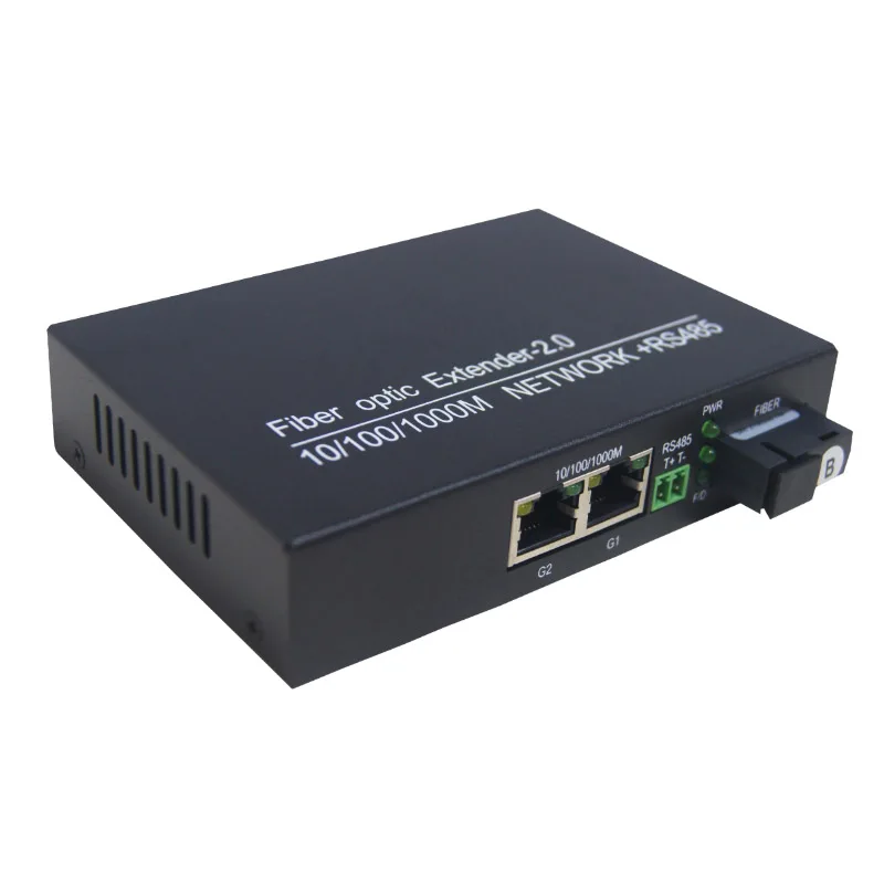 Rs485 Rs422 Rs232 To Fiber Transceiver Bidirectional Serial Data Fibre ...