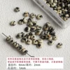 Spot Stone 4*2 Abacus Beads 10pcs
