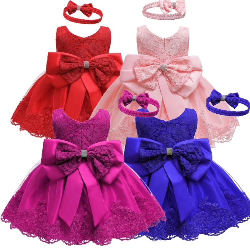 Shahina Fashion Baby Girls Stylish Princess Dresses Satin Pretty Knee  Length Birthday Party Kids A-Line Frock/Dress