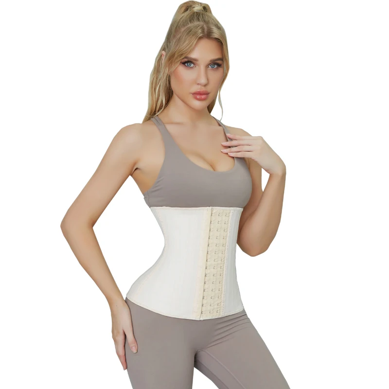 Latex Glitter Waist Trainer 25 Steel Bones Fajas Colombianas Belts Modeling Strap Body Shaper Women Binders Corset Slimming Belt