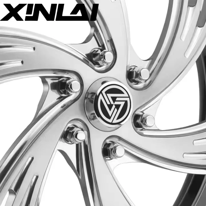 XL Custom Deep Dish Chrome Polish 6x139.7 20 22 24inch Monoblock Wheels Forged Wheels for Ford Chevrolet F1500 - Image 3