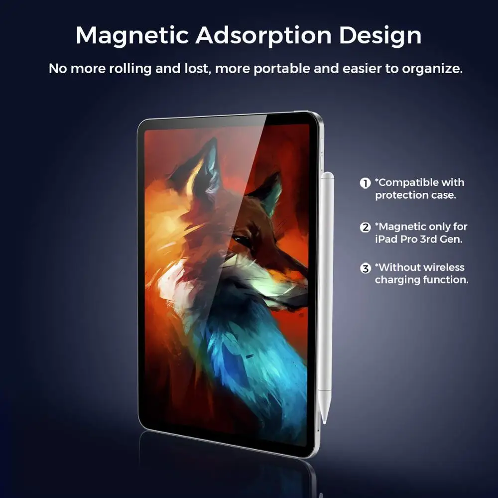 Активный стилус-карандаш для рисования и рукописного ввода, стилус для iPad 7-го/6-го поколения/Air 3-го поколения/Mini 5-го поколения/Pro