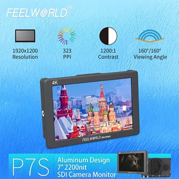 FEELWORLD P7S Camera DSLR Field Monitor 7 Inch 2200nit High Brightness IPS Screen OEM Custom Design Factory Price detail image