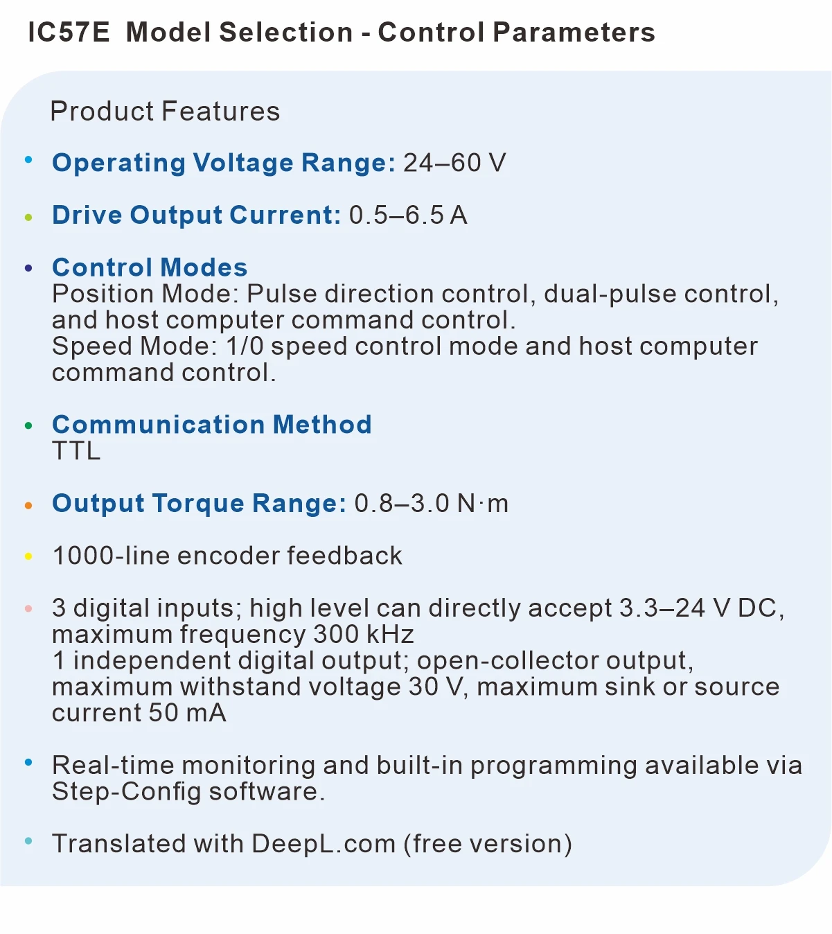 Stepper Motor, 1.2N.m, 48V, 2-Phase, CNC - detail 18