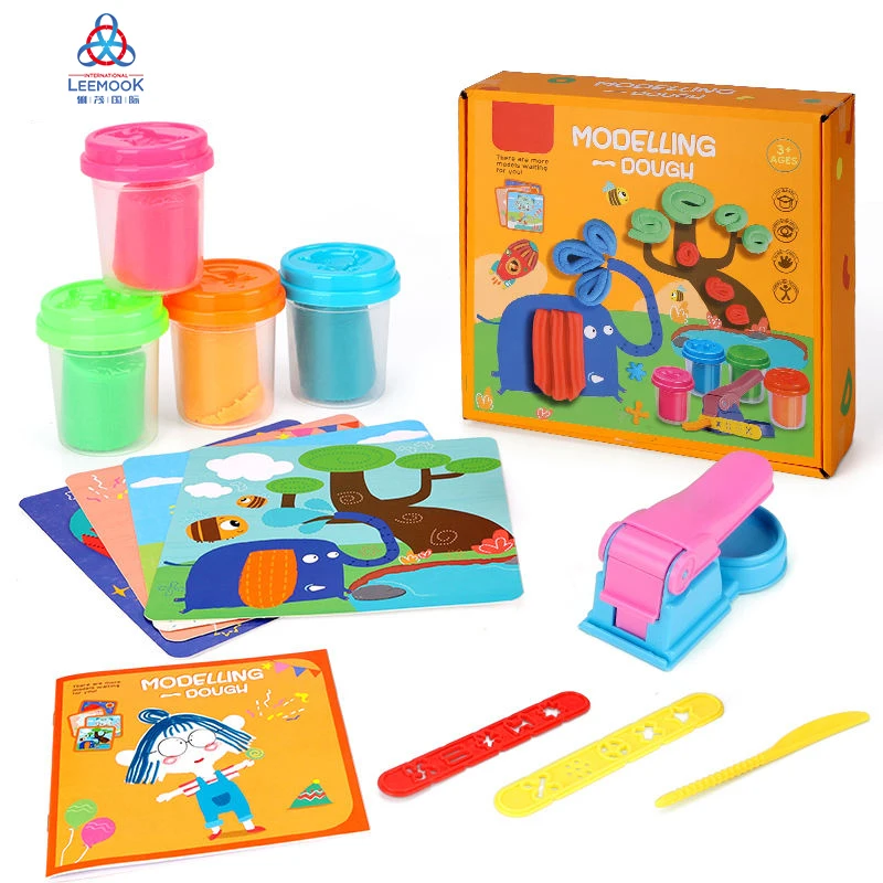 Leemook 4 Color Educational Playdough Playdough/slime Plasticine Play ...