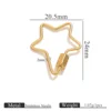 Tendeur étoile à cinq branches lisse 20,5*24