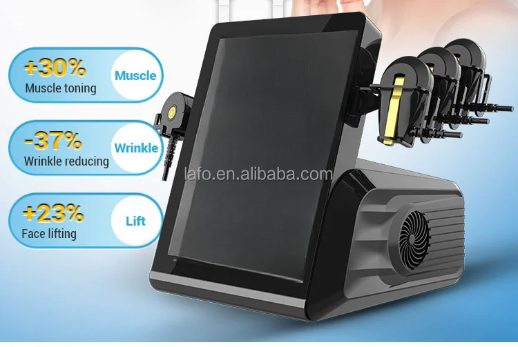 Professional Skin Firming Facial Forehead Muscle Tone Wrinkle Reduction EMRF Facelift Pe-Face Eyebag Removal Machine For