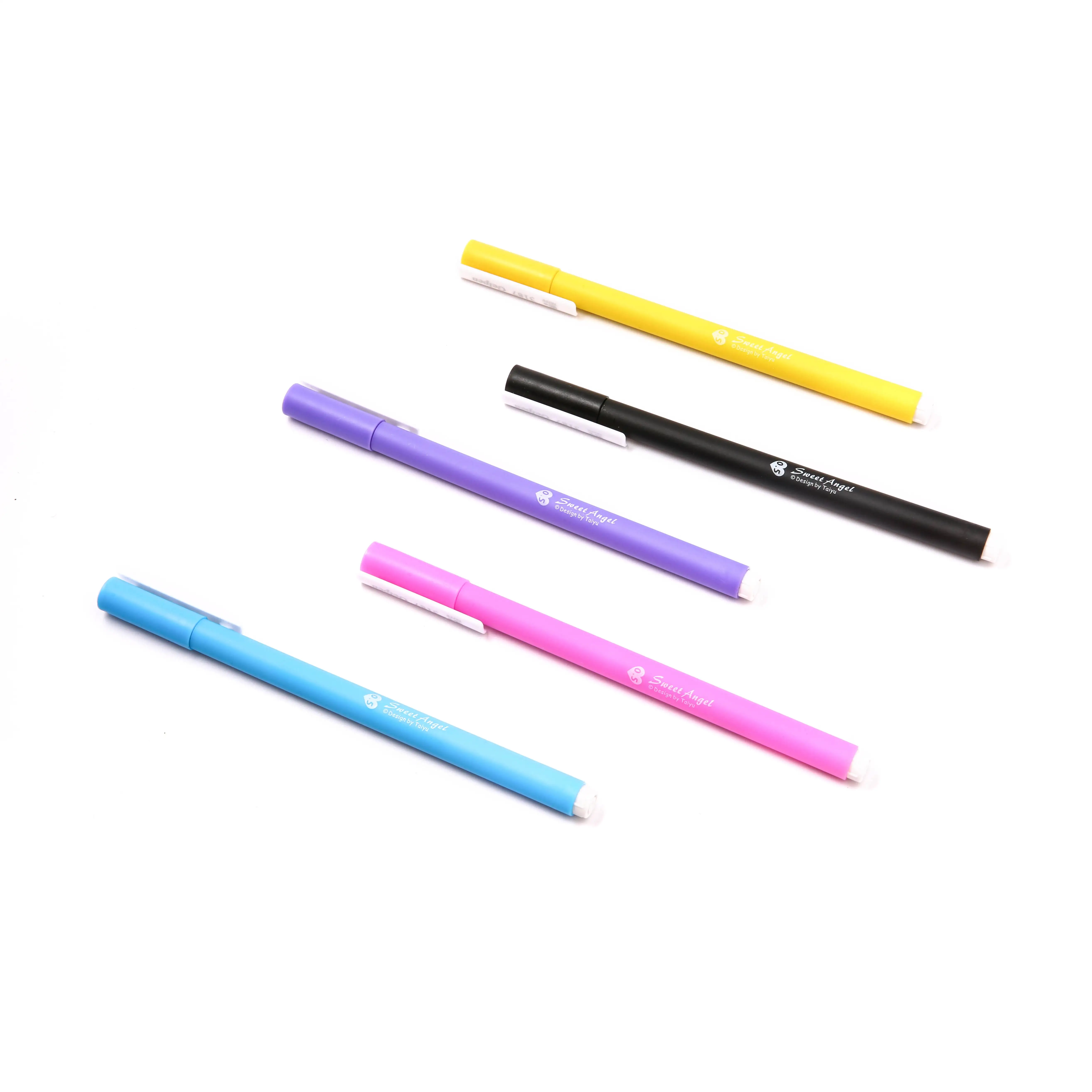 Solid Colour Gel Pen 0.5mm Smooth Writing For Office And School_voghion.com