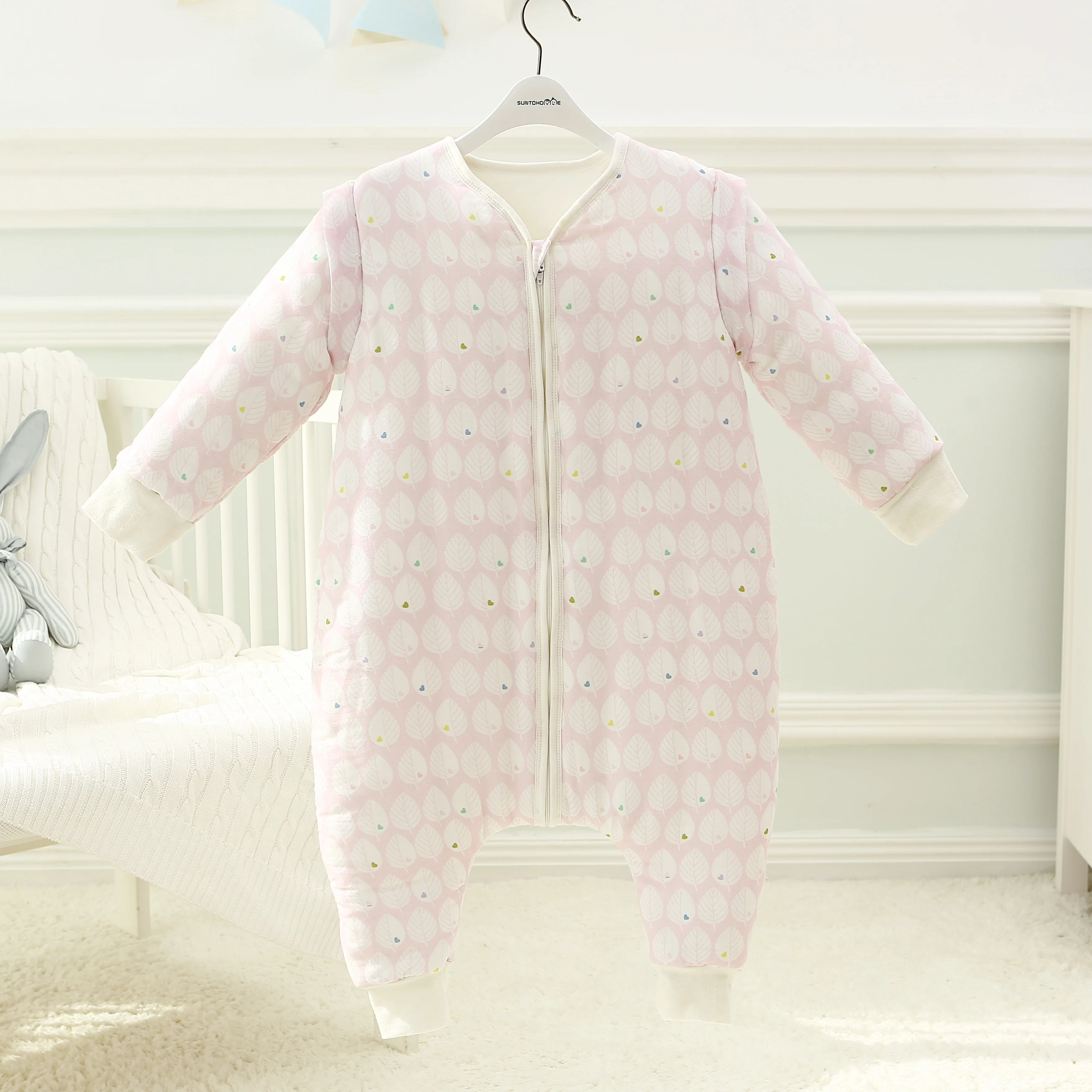 Муслиновое дерево оптовая продажа OEM пользовательские печатных мягкий хлопок детский спальный мешок зима