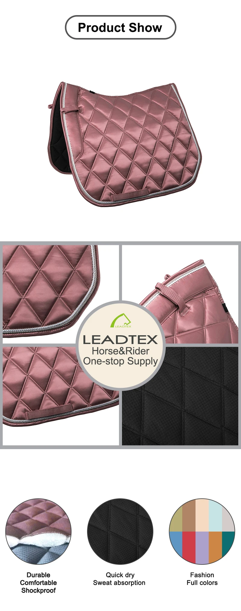 Wholesale Equestrian Supplier Horse Riding Products Dressage Saddle