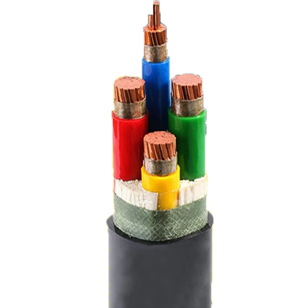 U1000 RO2V R2V Low Voltage 0.6/1kv 4 Core 25/70/95/120/150/185/240mm2 Xlpe Insulated Copper Wire Power Cables