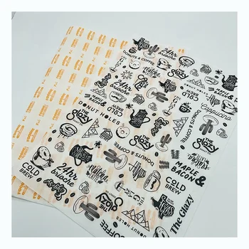 personalized wax bread wrapping paper food paper sheet