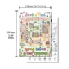 Rxhc1137-spring garden cognitive coloring poster