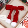 Clip de resorte con lazo navideño - Rojo
