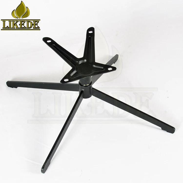 Tilt Beveled Top Plate Black Steel Iron Easy Swivel Rotating Furniture Legs Chair Base With Stylish Design