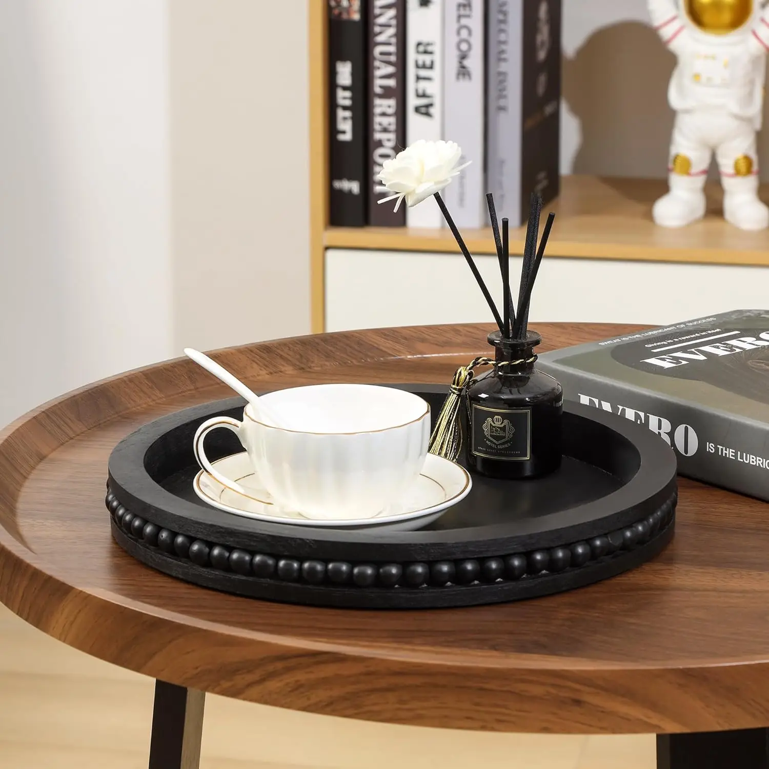 Farmhouse Centerpiece Tray Coffee Table Decorative Bead Trayb Rustic