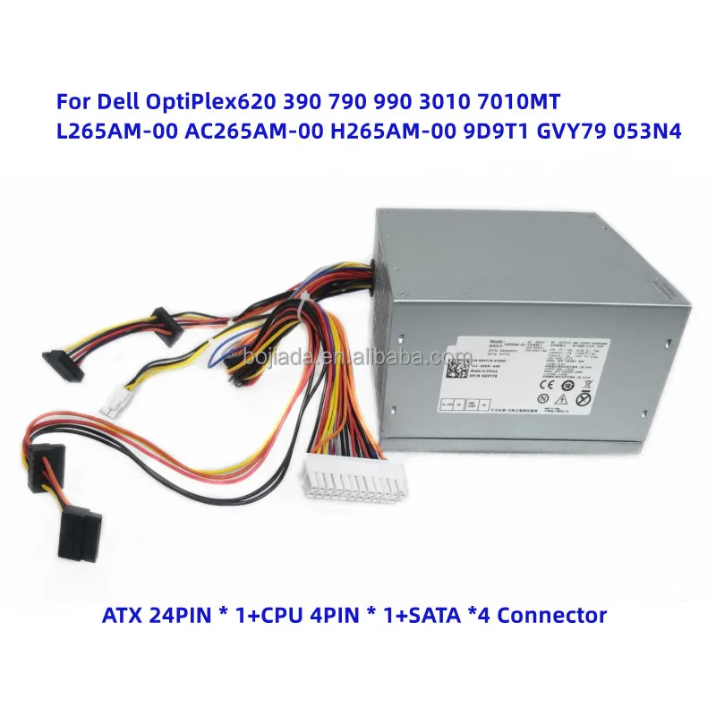 New Original 265w Power Supply H265am-00 Gvy79 For Dell Optiplex 620 390  790 990 3010 7010 Mini Tower (mt) Systems - Buy New Original 265w Power  Supply H265am-00 Gvy79 For Dell Optiplex,265w